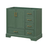 Charming Green Bathroom Vanity Console
