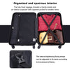 Lightweight Purple Luggage Set with Spinner Wheels