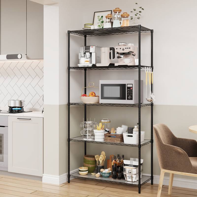 MaxiSpace 5-Tier Wire Shelf Unit