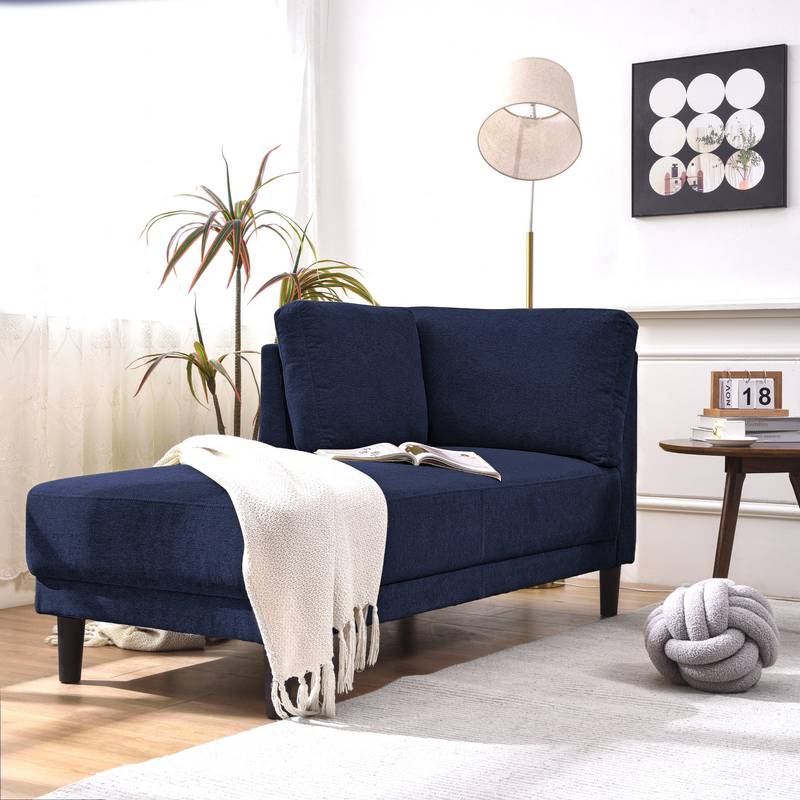 Chic Mid-Century Corner Lounge Chair - Cozy & Versatile!