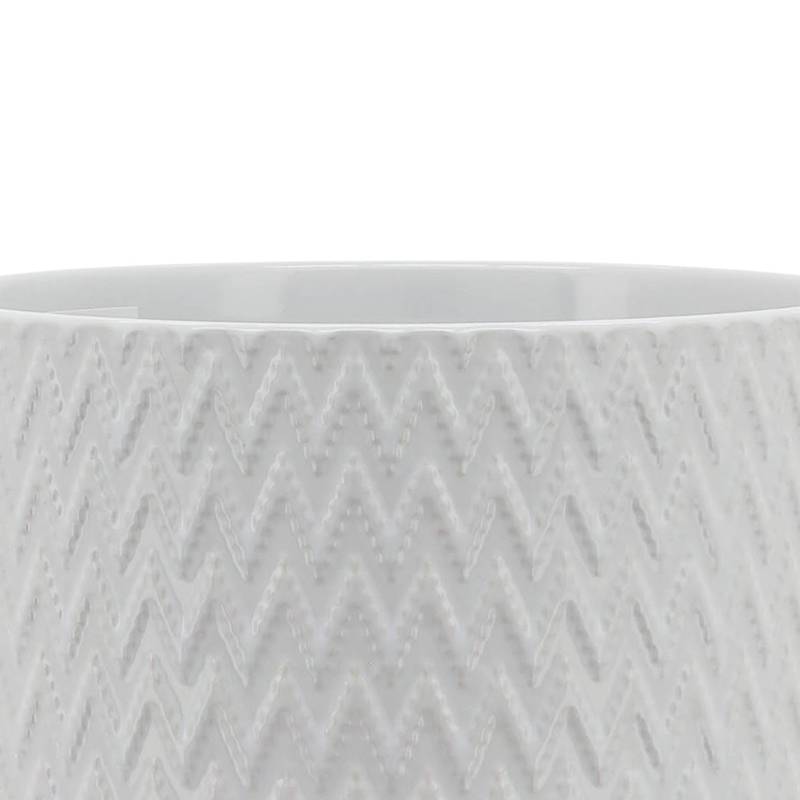 Stylish White Chevron Planter Stand
