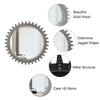 Rustic Gear-Shaped Decorative Mirror