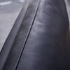 Chic Black Leather Accent Chair
