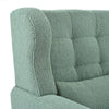 Cozy Teddy Accent Chair - Stylish Lounge Armchair in Light Green
