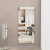 Stylish Full-Length Wall Mirror with Removable Tray