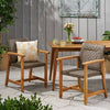 Hampton Wood & Wicker Dining Duo