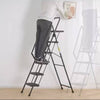 SmartStep Folding Ladder with Tool Tray & Non-Slip Pedals
