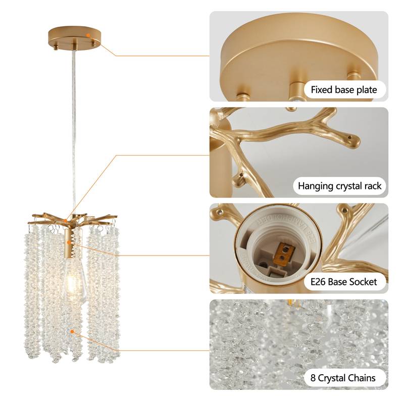 Chic Crystal Cascade Pendant Trio