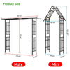 Versatile Black Garden Arch for Climbing Plants