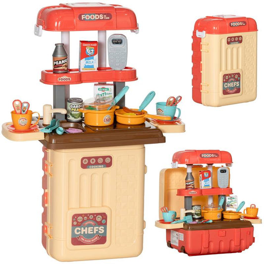 Kid's Foldable Kitchen Playset – Travel Fun & Pretend Cooking Adventure!