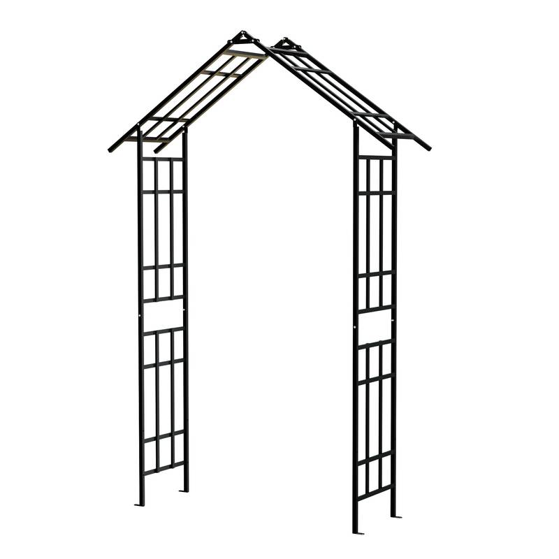 Versatile Black Garden Arch for Climbing Plants