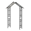 Versatile Black Garden Arch for Climbing Plants