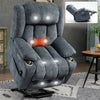 Cozy Power Lift Recliner with Massage & Heat - Heavy Duty Comfort in Blue