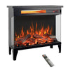 Cozy Three-Sided Glass Electric Fireplace