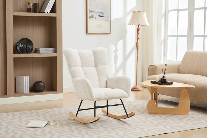 Cozy Glide Rocking Chair for Nurseries and Homes