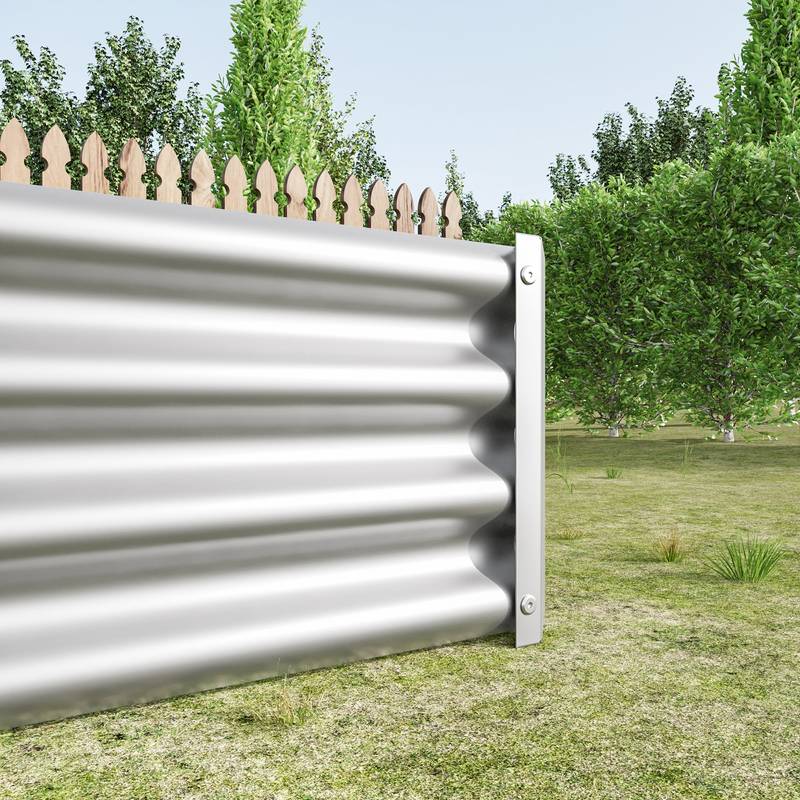Shiny Silver Garden Bed for Fresh Greens
