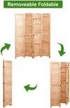 Natural Wood Folding Room Divider