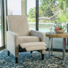 Luxe Linen Push-Back Chair