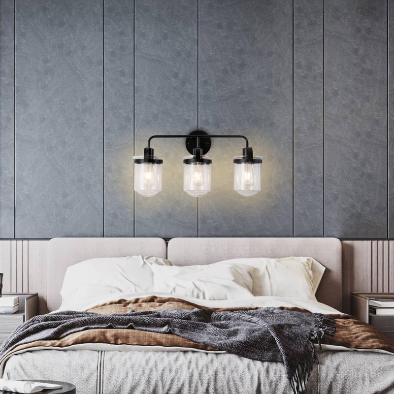 Clear Glass Modern Sconce - Stylish Indoor Light Fixture