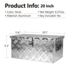 Silver Aluminum Tool Box for Trucks and Trailers - Secure Storage Solution!