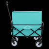 Blue Folding Utility Wagon - Your Go-To Cart for Beach Trips, Shopping, and More!