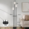 Luxe Glow Floor Lamp with Shelves