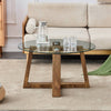 Chic Glass & Wood Coffee Table Retreat