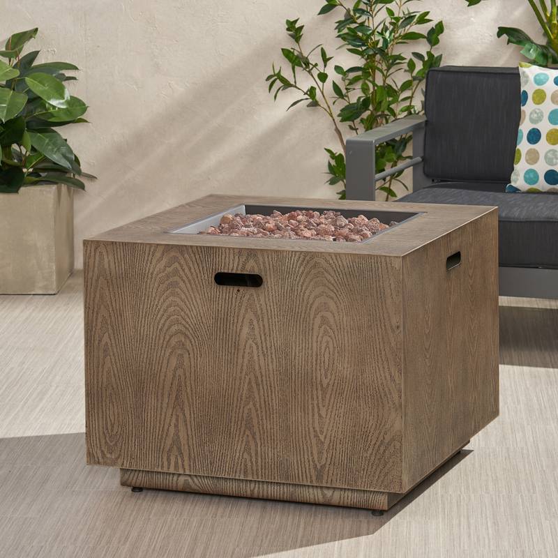 Cozy Square Gas Fire Pit - Warm Up Your Patio!