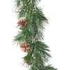 Cozy Cashmere Garland with Pine Cones & Warm LED Lights