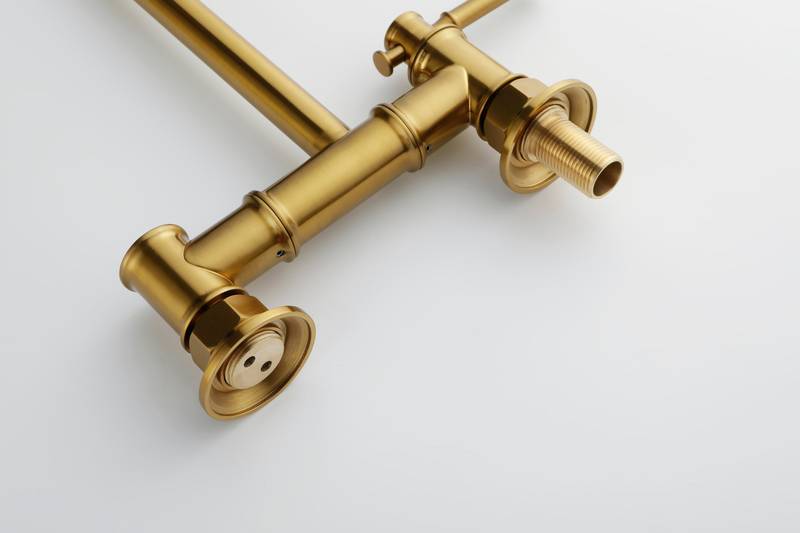 Wall-Mounted Brass Pot Filler Faucet