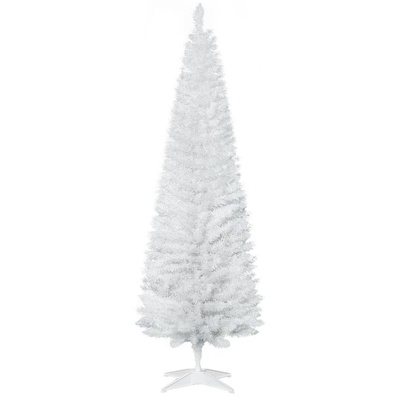Slim White Pencil Christmas Tree
