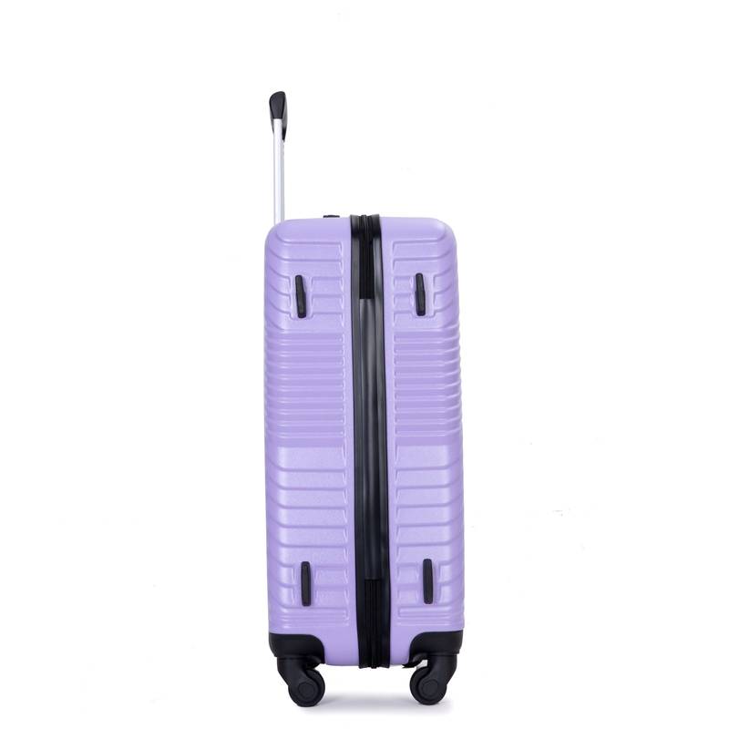 Lightweight Purple Luggage Set with Spinner Wheels