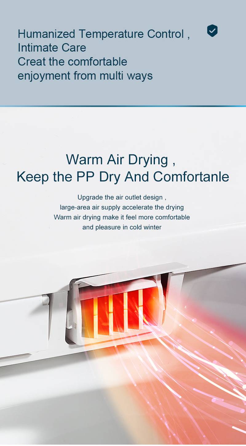 Smart Heated Bidet Toilet Seat with Warm Water and Dryer