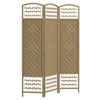 Natural Three-Panel Folding Room Divider