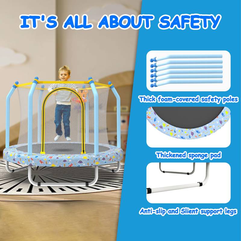 Jump & Shoot Trampoline for Kids