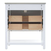 Navy Bliss Bathroom Vanity with Open Storage & Two Drawers