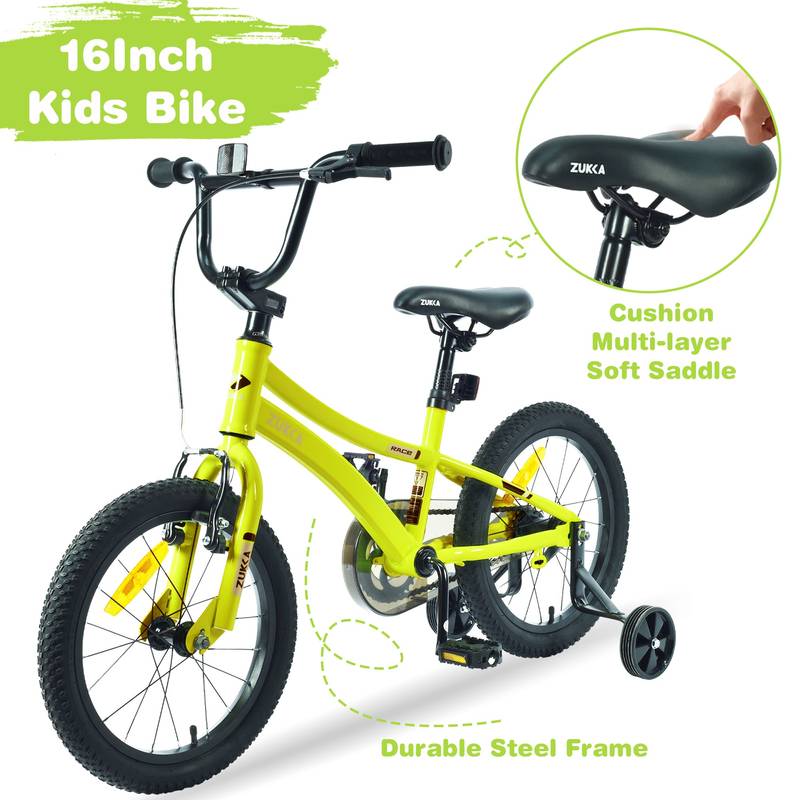 ZUKKA Kiddo Cruiser: Fun Bike with Training Wheels!