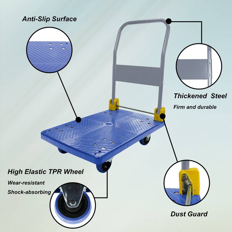 Versatile Folding Hand Truck with Swivel Wheels