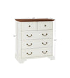 Chic White 5-Drawer Dresser - Stylish Storage Solution for Your Bedroom
