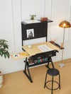 Versatile Drafting Desk with Perforated Panel