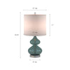 Sleek Ellipse Glass Table Lamps - Set of Two