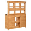 TOPMAX Tall Garden Potting Bench & Storage Station