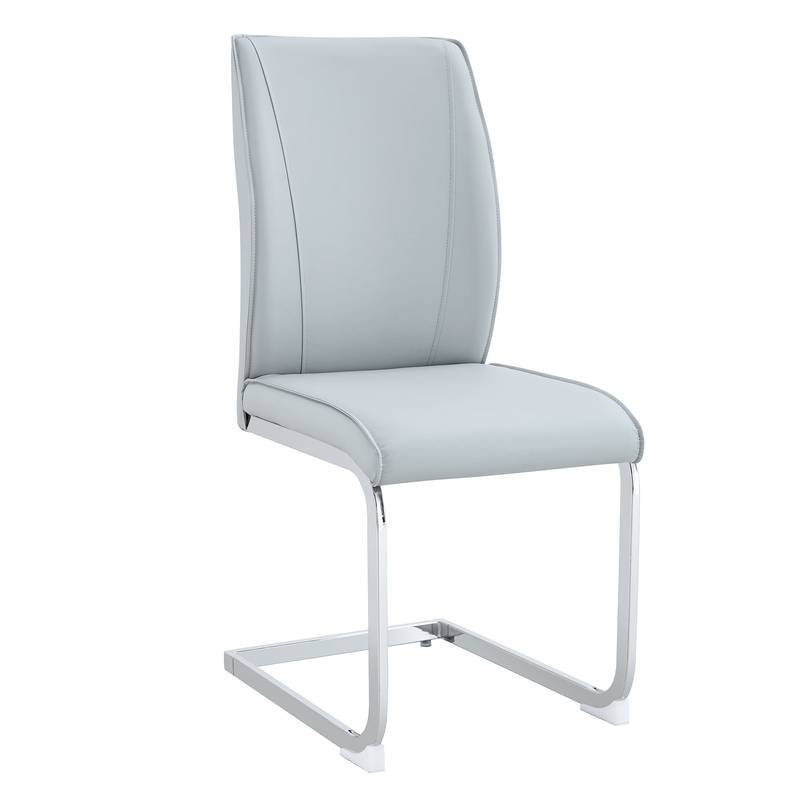 Chic Light Gray Arch Dining Chairs - Set of Four