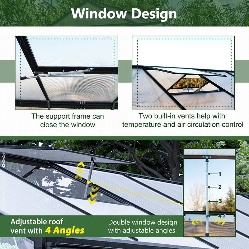 SunnyGreen Walk-In Greenhouse