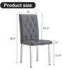 Stylish Gray Armless Dining Chairs Set