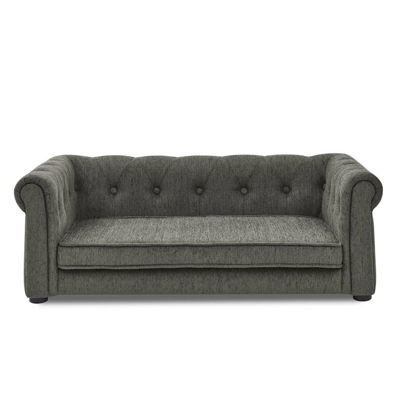 Chic Elevated Dog Couch - Stylish Comfort for Small and Medium Pups