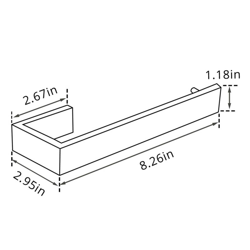 Sleek Stainless Steel Towel Bar