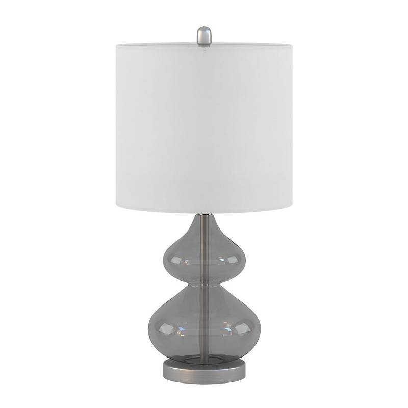 Curvy Glass Table Lamps - Set of Two