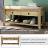 Cozy Entryway Storage Bench with Shoe Rack