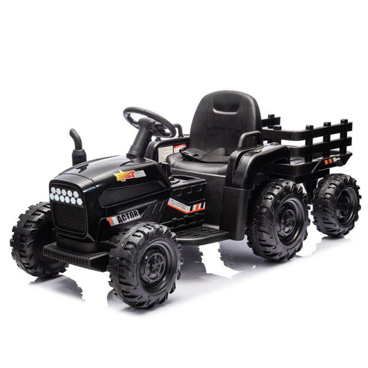 Kids' Electric Tractor Ride-On with Trailer